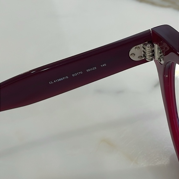⭐️Celine Translucent Red Frames Glasses—Frame Only—GORGEOUS!! Italy—Like New! - Picture 6 of 10